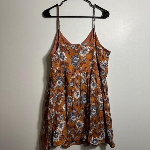 NWT Madewell Ruffle-Waist Babydoll Cami Dress in Gathered Blooms - Picture 3 of 7